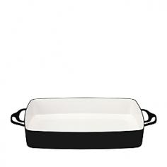This Dansk Kobenstyle baker makes entertaining easy. Prepare a one-dish meal, then serve it right in the baker. Its carbon steel body is designed to maximize distribution of heat for even cooking. And triple enamel coating makes cleanup easy.