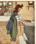First published in 1905. Dozens of simple recipes (for breakfast, lunch, and dinner) for children, with a story frame: "Once upon a time there was a little girl named Margaret, and she wanted to cook, so she went into the kitchen and tried and tried, but she could not understand the cook-books, and she made dreadful messes, and spoiled her frocks and burned her fingers till she just had to cry.