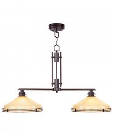 Beautiful twin island light offers focused illumination. Gorgeous contemporary style. Rich Olde Bronze finish over steel. Iced Champagne glass shade. Dimensions: 38L x 14W x 23.25H in. Includes 3-ft. chain and 10-ft. wire. UL listed. Requires 2 medium-base 100-watt bulbs (not included). Add focused light over your kitchen island with the contemporary-styled Matrix 38-Inch Island Light in Olde Bronze. The double lights are just what you need for extra light when you're preparing meals, reading recipes, or making a grocery list. The base of this elegant pendant mounts flush to the ceiling. It's perfect for replacing uninspiring kitchen lights, and its downward shades focus light right where you need it. Crafted from steel with a gleaming Brushed Nickel finish, this light features a shade made of gorgeous satin white glass. This island light requires two medium-base 100-watt bulbs (not included). Includes 3 feet of chain and 10 feet of wire. UL listed for safety. Dimensions: 38L x 14W x 23.25H inches. Weighs 32 lbs. About Livex Lighting Inc. Livex Lighting is a manufacturer and distributor of decorative residential lighting. The company was founded in 1993 and is now headquartered in a 150,000-square-foot facility in Morristown, NJ. Livex Lighting currently offers more than 2,500 products ranging from lighting fixtures for indoor and outdoor applications to lampshades, chandelier shades, ceiling medallions, and accent furniture. The goal of Livex Lighting is to provide the highest-quality product at the most affordable price. The company is constantly responding to the ever-changing needs, styles, and fashions of the lighting industry while always maintaining the highest standards of quality.