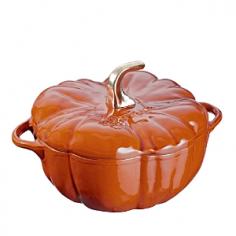 Constructed from sturdy cast iron Interior black matte enamel finish for a non stick surface3.5-qt. capacity Dishwasher-safe Dimensions: 13L x 12W x 7H in. Professional and aspiring cooks love the Staub Cocotte 3.5 qt. Orange Pumpkin Dutch Oven. This cast iron pan is ideal for stews, roasts, soups, casseroles, and other one-pot classics. Constructed of cast iron, this incredibly durable pan features an extra-heavy lid that seals moisture in and dozens of well-placed spikes that continuously baste the pans contents, ensuring your dish retains the full flavor of each ingredient. When it's time for clean up, simply pop this pan into the dishwasher. The high-quality enamel coating resists thermal scratches and will never discolor. About Staub CookwareFrom professional chefs to home cooks, people with a passion for cooking rely on Staub cookware. Combining the utility of cast iron with the latest technology available, Francis Staub designed his first enameled pot in 1974 in the Alsace region of France. Known for performance, style, and durability, Staub has become the benchmark for enameled cast-iron cookware. Ideal for braising, searing, roasting, and caramelizing food, Staub's signature pots - called cocottes - feature an enameled interior with a matte black finish. Resistant to rust, chipping, and cracking, cocottes are available in round and oval shapes in a variety of sizes and colors. Just right for slow-cooking food, Staub cocottes are designed to provide even heat distribution, excellent heat retention, and continuous self-basting. The inside of each heavy, snug-fitting lid features a series of bumps (or self-basting spikes) to allow continuous natural basting by distributing moisture throughout for extra flavor and tenderness. In addition to its signature cookware, which is perfect for serving at the table, Staub also offers pans for frying, sauteing, grilling, and roasting, as well as a variety of teapots, accessories, and gourmet specialty items.