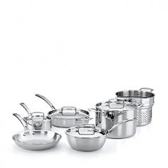 The French Chefs 10-Piece 5-Ply Stainless Steel Cookware Set-Home