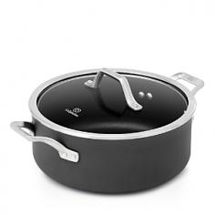 Whatever you're cooking, this Calphalon Signature Dutch oven has you covered. Limit 5 per household. PRODUCT FEATURES Hard-anodized construction ensures quick heat up and even heat distribution. Durable aluminum distributes heat evenly for perfect cooking results. Nonstick surface makes cooking and cleanup a breeze. Tempered glass lid locks in heat, moisture and flavor. Stay-cool stainless steel handle provides a secure grip. PRODUCT CONSTRUCTION & CARE Aluminum, stainless steel, glass Dishwasher safe Manufacturer's lifetime limited warranty PRODUCT DETAILS 5-qt. capacity Model no. 1948252 Promotional offers available online at Kohls.com may vary from those offered in Kohl's stores. Size: 5 QT. Color: Gray. Gender: Unisex. Age Group: Adult. Material: Glass/Stainless Steel/Aluminum.
