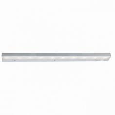 WAC4348: Features: -Ten light under cabinet light bar-Lumens: 650-Acrylic lens-On/off switch-LED lamp life up to 50,000 hours-Ideal for kitchen counters, curios, etageres and cabinets-Thermally efficient fixtures are made for lighting heat sensitive perishables and UV sensitive apparel, artwork and collectibles-UL listed-CUL listed-Output current: constant 350mA DC. Includes: -Accommodates (10) 1W Seoul LED bulb (included). Color/Finish: -Extruded aluminum housing with abrasion resistant powder paint finish-Color temperature: 3000K-Bronze finish-Satin nickel finish-White finish. Specifications: -Output voltage: 13.2V DC. Assembly Instructions: -Assembly required. Dimensions: -Overall dimensions: 1.125" H x 30" W x 2.75" D. Warranty: -WAC lighting provides 5 years warranty.