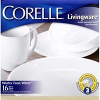 We know that achieving the ideal balance between your seasonally rotating dining room table linens, your everyday set of dinnerware and the beautifully vivid culinary creations coming out of your kitchen is no easy task, but this Corelle White Livingware Winter Frost Dinnerware Set will get you one step closer to perfection. Unlike dinnerware sets emblazoned with busy patterns and lots of overbearing ornamentation, the pristine palette of this Winter Frost set ensures it will mesh with your existing decor and give whatever you're cooking its very best showing. Corelle Livingware&trade; is known for its durability, and this collection is no exception. Made from Vitrelle&trade; glass, this dinnerware will resist everyday wear and tear like chipping and cracking so that you can enjoy it for many meals to come. As simple to maintain as it is versatile, Corelle Livingware is safe to use in the microwave, so you can reheat your pizza or last night's dinner with ease, and these dishes can be run through the dishwasher for quick and hassle-free cleanup. This 16-piece set encompasses a full service for four, including dinner plates, bread and butter plates, soup or cereal bowls and stoneware mugs. Best Used For: Great for the person just starting out on their own, such as newlyweds or a new graduate, this Corelle White Livingware Winter Frost Dinnerware Set is also prized by amateur cooks as the perfect way to showcase your food while still being neutral enough to keep up with years of future decor changes.