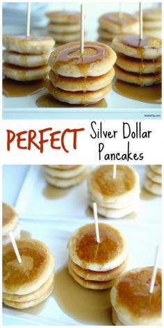 How to make PERFECTLY Round and Fluffy, Silver Dollar Pancakes...every time.
                 ...