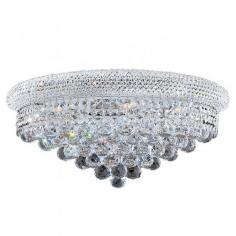 This stunning 4-light Crystal Wall Sconce only uses the best quality material and workmanship ensuring a beautiful heirloom quality piece. Featuring a radiant chrome finish and finely cut premium grade crystals with a lead content of 30%, this elegant wall sconce will give any room sparkle and glamour. Worldwide Lighting Corporation is a privately owned manufacturer of high quality crystal chandeliers, pendants, surface mounts, sconces and custom decorative lighting products for the residential, hospitality and commercial building markets. Our high quality crystals meet all standards of perfection, possessing lead oxide of 30% that is above industry standards and can be seen in prestigious homes, hotels, restaurants, casinos, and churches across the country. Our mission is to enhance your lighting needs with exceptional quality fixtures at a reasonable price. Finish: Polished Chrome Crystal Color: Clear 30% Premium Full Lead Crystal (4) 60W E12 Incandescent Candelabra Bulb(s) Bulb(s) Not Included Total Watts: 240 Voltage: 110V - 120V Beautiful Polished Chrome finish and dressed with precision cut and polished 30% Full Lead Crystals for maximum brilliance and sparkle From the Empire Collection Accommodates up to four 60-watt maximum (40-watt recommended) candelabra base incandescent E-12 bulb (not included) Solid Brass Frame in Chrome Plated Finish and 30% Full Lead Crystal Wall mount with 10" extension from wall UL and CUL Listed to US and Canadian safety standards For Dry Locations only (Dry Locations include kitchens, living rooms, dining rooms, bedrooms, foyers, hallways and most areas in bathrooms) Hardware included Assembly instructions and template enclosed for convenient setup (Professional installation is recommended) 1 Year Limited Manufacturing Defects Warranty Hardwired UL Listed, cUL Listed, CSA Listed Style: Transitional Part of the Empire Collection Warranty Info: 1 Year, Worldwide Lighting Corporation warranties products to be free from defects for a period of one year following shipment. Warranty is and void if merchandise is not installed according to factory instructions, NEC guidelines, and applicable building cOverall Dimensions: 10"(D) x 20"(W) x 10"(H)Diameter Range: Width from 15" to 20"Item Weight: 18 lbs. Please note that this product is designed for use in the United States only (110 volt wiring), and may not work properly outside of the United States*Use of this product will expose you to lead, a chemical known to the State of California to cause birth defects or other reproductive harm. Not intended for food use.