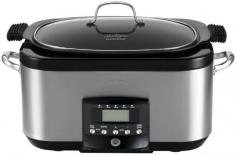 Sunbeam Secretchef Sear And Slow Cooker - 5.5l Electronic All-in-one Cooker With Brown And Slow Cook Modes. Cut out the need for separate pans, or even a stove top! The Sunbeam SecretChef Sear and Slow Cooker has been designed as an all-in-one cooker. You can use it as a fry pan or a slow cooker, or both, for delicious meals and minimal clean-up. It's super handy when slow cooking, as you can brown your meats on the Fry pan mode, then switch to Slow Cook mode for the remainder. You'll be amazed at the versatility of this slow cooker and fry pan combo. Create everything from roast dinners, to mouth-watering soups and even desserts. It's also ideal for hearty slow cooked casseroles and curries, for searing a juicy steak or frying crispy bacon. With the generous 5.5L capacity, this Sunbeam appliance is ideal for 6-8 people, and those who love leftovers. Features Sunbeam slow cooker/electric fry pan All-in-one appliance Fast heat-up Accurate temperature control Automatic keep-warm setting Timer for controlled cooking - just set up and walk away Use as stand alone fry pan, or brown your meat prior to slow cooking Slow cooker has High, Low and Auto Keep Warm settings Stylish stainless steel metal wrap finish 5.5L capacity Cooke and serve bowl Dishwasher safe bowl and lid Weight: 6.35kg Dimensions: (H) 27cmx (W) 46cm x (D) 31cm Model: HP8555 Range: SecretChef Brand: Sunbeam Package Contents 1 x Slow cooker/electric fry pan appliance 1 x Lid 1 x Instruction/recipe booklet