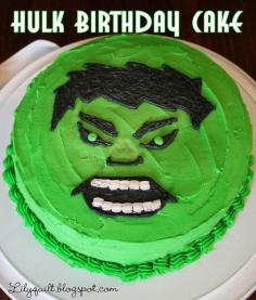 Hulk Smash! Birthday Cake