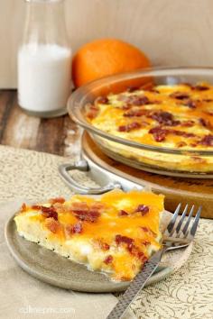 Potato Egg Bacon Cheese Bake