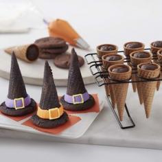 Halloween Witch Hat Cupcake Cones