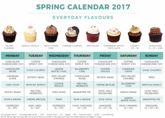 CUPCAKE CALENDAR SPRING 2017 | Cupcake Central | Freshly Baked Cupcakes in Melbourne - Order Online for Delivery