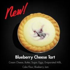 Blueberry cheese tart