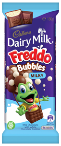 Cadbury Dairy Milk Freddo Milky Bubbles Block