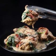 Creamy Instant Pot Tuscan Chicken Recipe (Pressure Cooker Tuscan Garlic Chicken): Make Italian-inspired tender chicken in simple yet richly ...