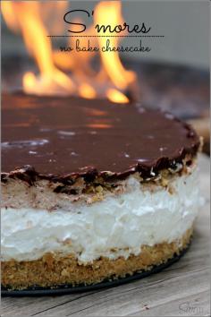 S’mores No Bake Cheesecake