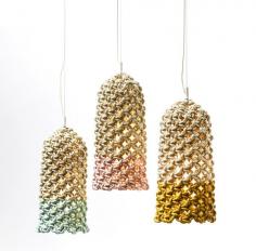 Knotted tube pendants by Smalltown. Photo - Ben Glezer on thedesignfiles.net