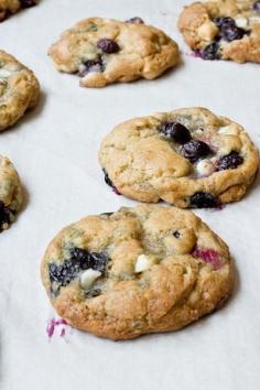 Blueberry White Chocolate Brown Butter Cookies