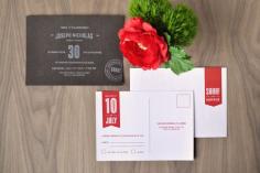 Meat-themed invitations