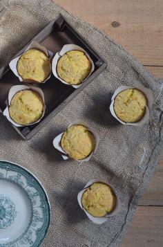 spring onions and cheese corn muffins