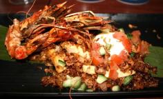 Miss Foodie reviews Cove Bar + Dining (River Quay Southbank Brisbane) - King Prawn Nasi Goreng, Chicken, Soft Egg, Fried Shallot, Cucumber Salsa