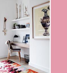 Desk tucked away in the corner | Adore Magazine