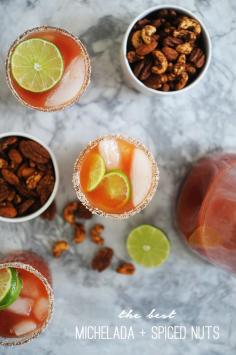 The Best Michelada and Spiced Lime Nuts | Cupcakes & Cashmere