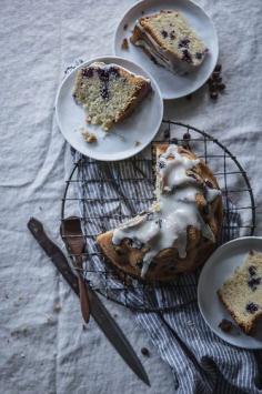 BLUEBERRY, BUTTERMILK, & ROSEMARY BROWN BUTTER CAKE