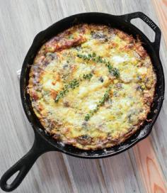 Sausage and Goat Cheese Frittata