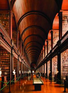 Trinity College Library in Dublin, Ireland