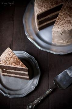 Chocolate Espresso Layer Cake - Savory Simple