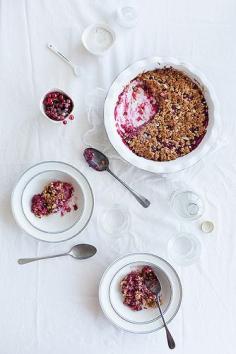 Red currant crumble by Call me cupcake, via Flickr