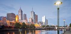 Melbourne city river view