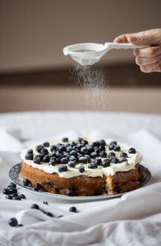 lemon  blueberry cake