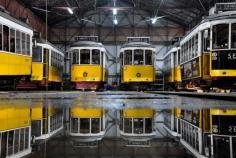 Lisbon: 'Yellow Trams', 4am, by Joao Coutinho. #photography #culture #World #travel