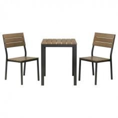 FALSTER Bistro set - black/brown - IKEA