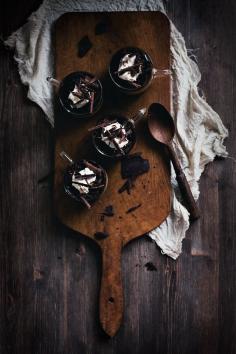 Baileys Chocolate Panna Cotta with Coffee Kahlúa Jelly & Mascarpone via Call me Cupcake