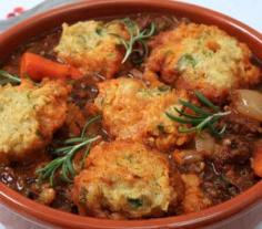 Oven Baked Beef Casserole with Herby Dumplings Recipe