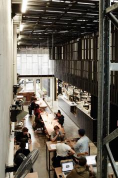 Beans Café & Roastery by Figureground Architecture in Melbourne | www.yellowtrace.c...