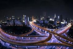 'Shanghai Highway', 3am, by Florian Delalee. #photography #culture #World #travel