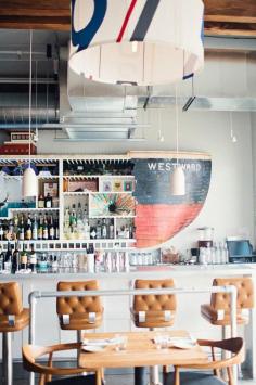 Westward, a restaurant and oyster bar on Seattle's Lake Union