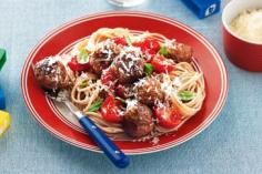 Italian meatballs with cherry tomato sauce