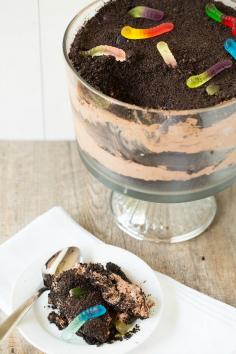 dirt dessert. I remember my mom surprising us with this when we got home from school! We always thought this was the COOLEST thing ;)