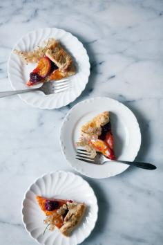 Apricots and raspberries in an oat crust - Cannelle et Vanille