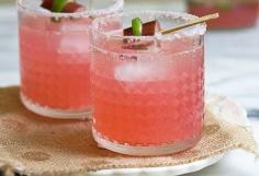 Spicy Rhubarb Margaritas via The @Etsy Blog #eatsy