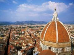 Ariel views of the world's cities. (Florence, Italy) Conde Nast traveler
