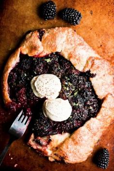 Rustic Blackberry and Lime Galette