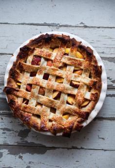 Nectarine Lattice Pie