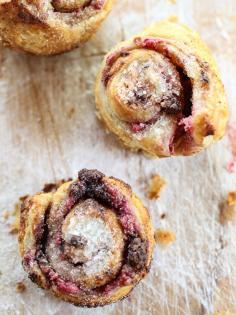 Raspberry Cacao Nib Sugar Buns