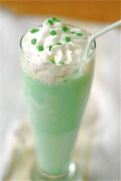 Shamrock Shake..........  3 cups good quality vanilla ice cream  1 3/4 cups 1% milk  1/2 teaspoon peppermint extract  Green food coloring, if desired  ...............................................  Blend all ingredients in a blender