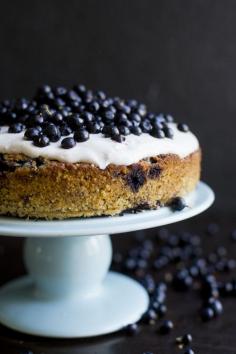 Blueberry almond cake